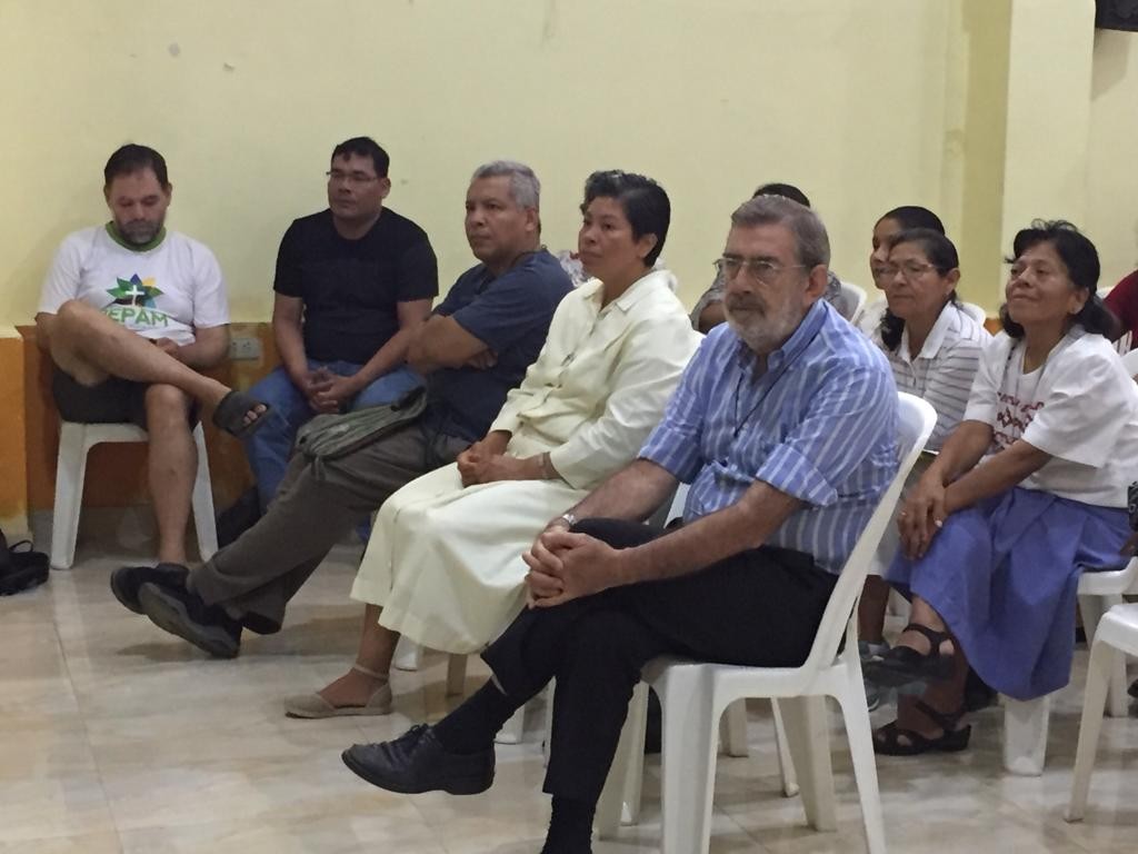 Monseñor Aristin, durante la última Asamblea Vicarial celebrada entre el 18 y el 23 de febrero en Yurimaguas. Foto: CAAAP